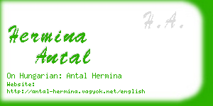 hermina antal business card